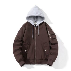 Hooded Brown Fear Of God Essentials Denim Jacket